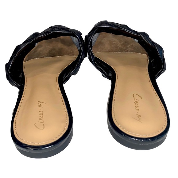 LIKE NEW Circus NY by Sam Edelman Black Olena Woven Slip on Mules Size 9.5 - Picture 4 of 9